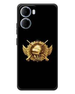 Чохол для Xiaomi Redmi 15a з картинкою «PUBG — помаранчевий градієнт»