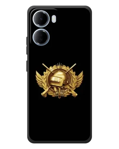 Чохол для Xiaomi Redmi 15a з картинкою «PUBG — помаранчевий градієнт»