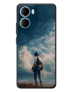 Чохол для Xiaomi Redmi 15a з картинкою «Герой PUBG на скелі»