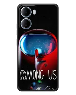 Чохол для Xiaomi Redmi 15a з картинкою «Червоний імпостер — макро»