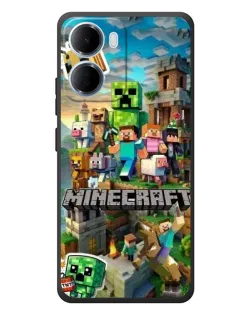 Чохол для Xiaomi Redmi 15a з картинкою «Замок Minecraft»