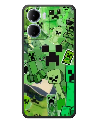 Чохол для Xiaomi Redmi 15a з картинкою «Кріпери Minecraft»