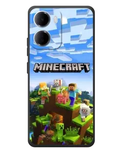 Чохол для Xiaomi Redmi 15a з картинкою «Minecraft класичний світ»