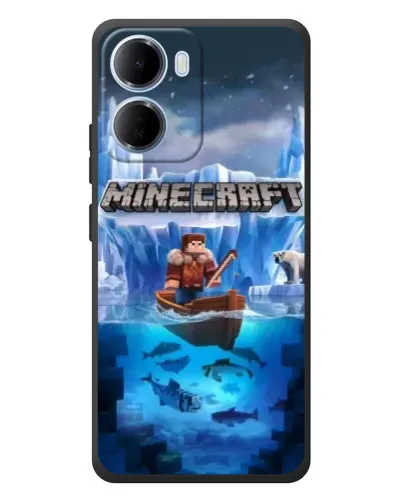 Чохол для Xiaomi Redmi 15a з картинкою «Minecraft льодянийсвіт»