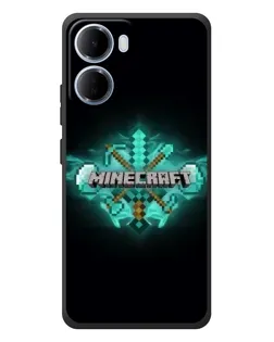 Чохол для Xiaomi Redmi 15a з картинкою «Minecraft Diamond лого»