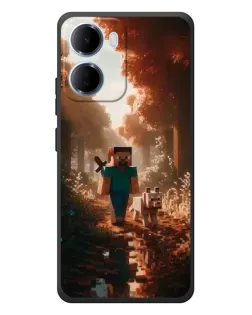 Чохол для Xiaomi Redmi 15a з картинкою «Стів у лісі»