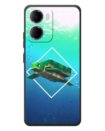 Чохол для Xiaomi Redmi 15a з картинкою «Черепаха Minecraft»