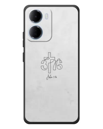Чохол для Xiaomi Redmi 15a з картинкою «Івана 3:16 Хрест»