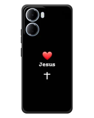 Чохол для Xiaomi Redmi 15a з картинкою «Серце - Jesus»