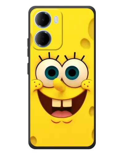Чехол для Xiaomi Redmi 15a с картинкой «Губка Боб улыбка»