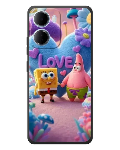 Чехол для Xiaomi Redmi 15a с картинкой «Губка Боб Патрик»
