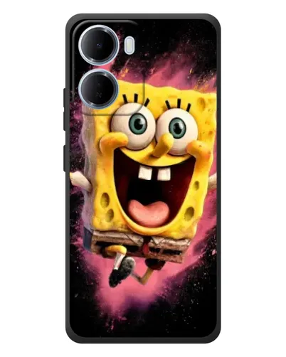 Чехол для Xiaomi Redmi 15a с картинкой «Взрывной Спанч Боб»