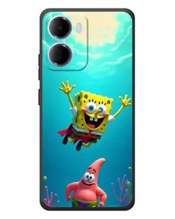 Чохол для Xiaomi Redmi 15a з картинкою «Спанч Боб під водою»