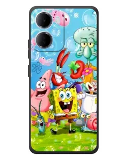 Чохол для Xiaomi Redmi 15a з картинкою «Губка Боб та друзі»