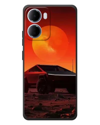 Чохол для Xiaomi Redmi 15a з картинкою «Cybertruck на Марсі»