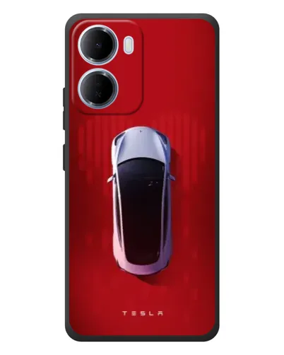 Чохол для Xiaomi Redmi 15a з картинкою «Tesla Top View»