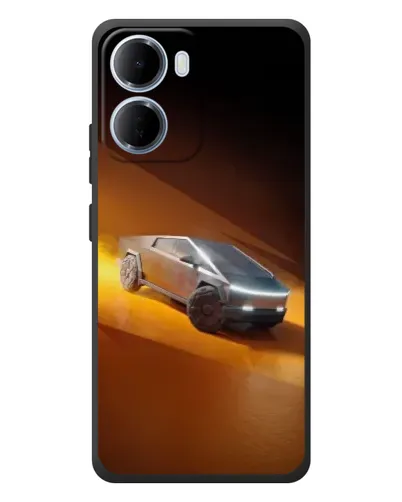 Чохол для Xiaomi Redmi 15a з картинкою «Cybertruck у пустелі»