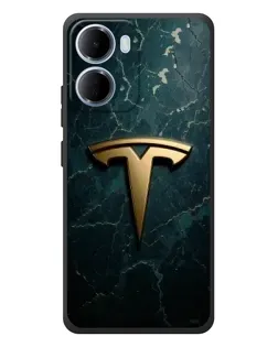 Чохол для Xiaomi Redmi 15a з картинкою «Мармурова Tesla Gold»