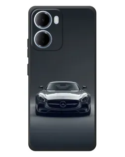 Чехол для Xiaomi Redmi 15a с картинкой «Mercedes на черном»