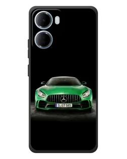Чохол для Xiaomi Redmi 15a з картинкою «Mercedes — неоновий лого»