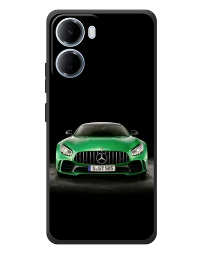 Чохол для Xiaomi Redmi 15a з картинкою «Mercedes — неоновий лого»
