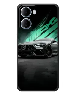 Чохол для Xiaomi Redmi 15a з картинкою «Темний Mercedes AMG»