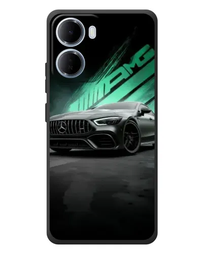Чохол для Xiaomi Redmi 15a з картинкою «Темний Mercedes AMG»