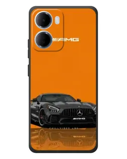 Чохол для Xiaomi Redmi 15a з картинкою «Помаранчевий Mercedes AMG»