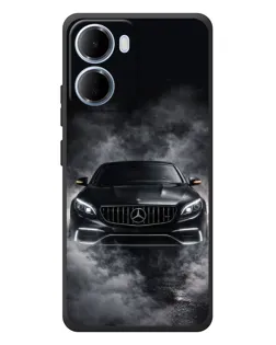 Чохол для Xiaomi Redmi 15a з картинкою «Mercedes у диму»