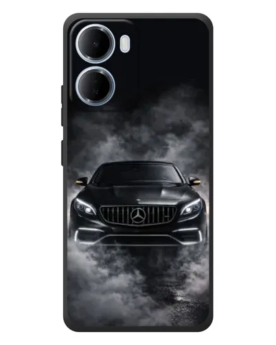 Чохол для Xiaomi Redmi 15a з картинкою «Mercedes у диму»