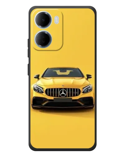 Чохол для Xiaomi Redmi 15a з картинкою «Жовтий Mercedes GT»