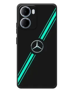 Чохол для Xiaomi Redmi 15a з картинкою «Спортивні лінії Mercedes»