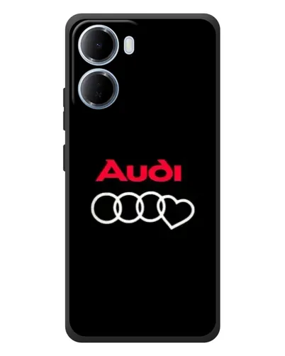 Чохол для Xiaomi Redmi 15a з картинкою «Логотип Audi Heart»