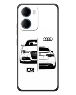 Чохол для Xiaomi Redmi 15a з картинкою «Audi — контрастний дизайн»