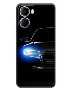 Чохол для Xiaomi Redmi 15a з картинкою «Неоновий погляд Audi»