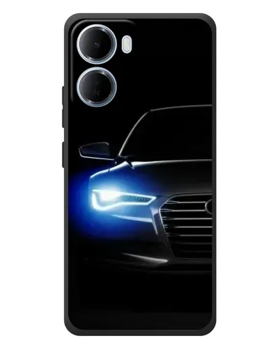 Чохол для Xiaomi Redmi 15a з картинкою «Неоновий погляд Audi»