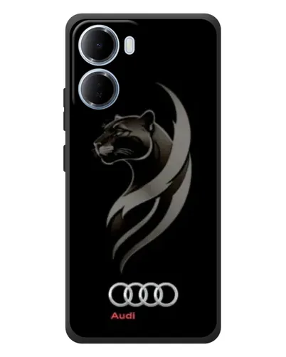 Чохол для Xiaomi Redmi 15a з картинкою «Графіка — пантера та Audi»