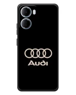 Чохол для Xiaomi Redmi 15a з картинкою «Audi — золотий логотип»