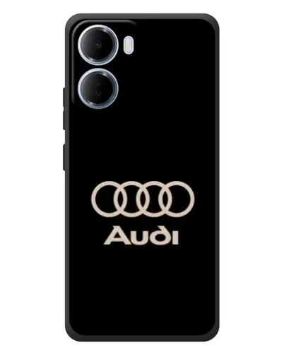 Чохол для Xiaomi Redmi 15a з картинкою «Audi — золотий логотип»