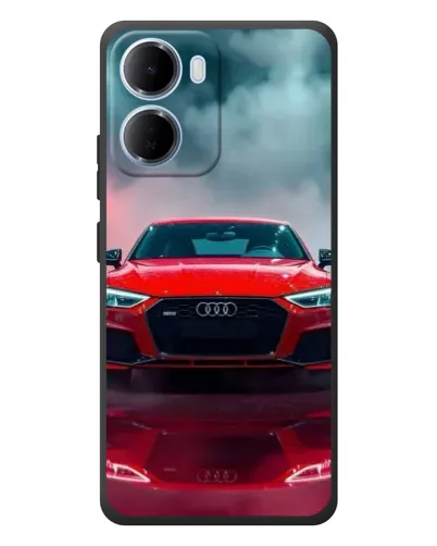 Чохол для Xiaomi Redmi 15a з картинкою «Audi RS — червоний стиль»