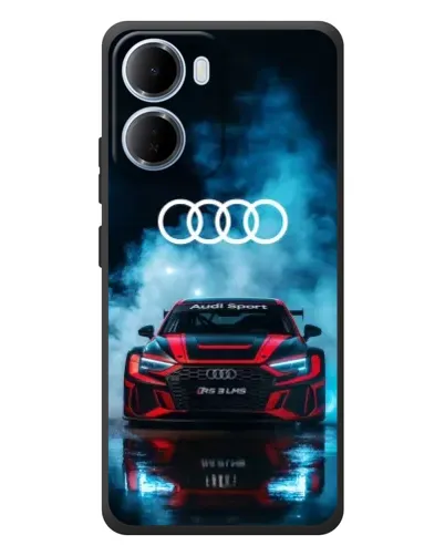 Чохол для Xiaomi Redmi 15a з картинкою «Audi Sport — неон»