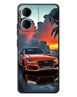 Чохол для Xiaomi Redmi 15a з картинкою «Audi — захід сонця»
