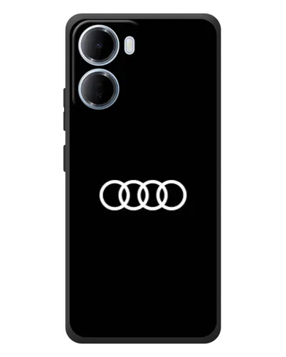Чохол для Xiaomi Redmi 15a з картинкою «Audi White Logo»