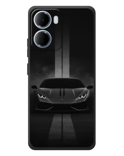 Чехол для Xiaomi Redmi 15a с картинкой «Lamborghini симметрия дорог»
