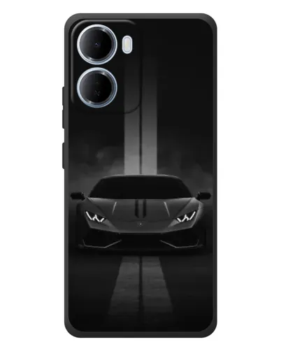 Чехол для Xiaomi Redmi 15a с картинкой «Lamborghini симметрия дорог»