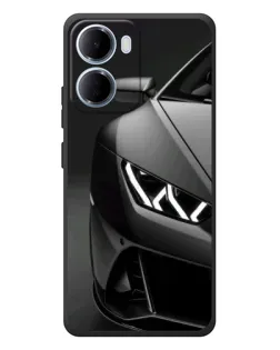 Чехол для Xiaomi Redmi 15a с картинкой «Lamborghini фары детализация»