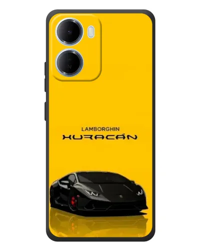 Чехол для Xiaomi Redmi 15a с картинкой «Lamborghini Huracan черный»