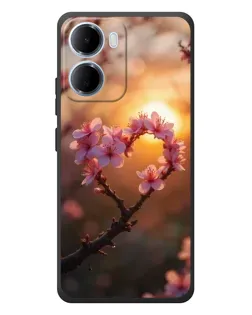 Чохол для Xiaomi Redmi 15a з картинкою «Рожевий цвіт сердечко на тлі заходу» Чохол для Xiaomi Redmi 15a з картинкою «Рожевий цвіт сердечко на тлі заходу»
