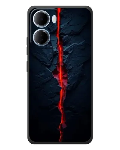Чохол для Xiaomi Redmi 15a з картинкою «Червона лавова тріщина»
