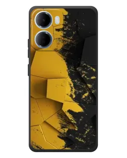 Чохол для Xiaomi Redmi 15a з картинкою «Золоті уламки геометрії»